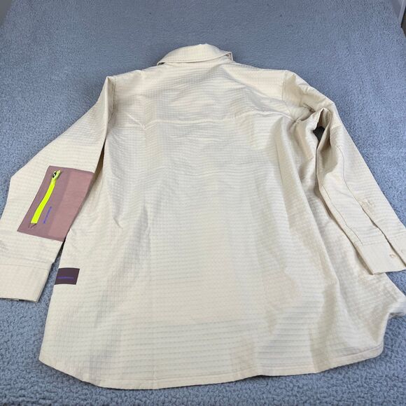 Lululemon Shirt Womens 10 Snap Utility Overshirt Contrast Pockets Shacket Safari - Picture 12 of 16